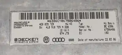 Автозапчасти б/у электронный модуль за audi q7 (4l) 3.0 v6 24v tdi ссылки oem iam 4l0910729n 4l0910729nx 4e0035729