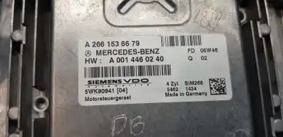 Peça sobressalente para automóvel em segunda mão centralina de motor uce por mercedes clase b (w245) 200 (245.233) referências oem iam a0014460240  a2661536679