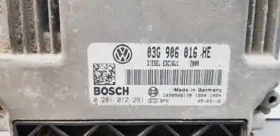 Tweedehands auto-onderdeel ecu motorcontroller voor seat altea (5p1) reference oem iam-referenties 03g906016he  0281012291