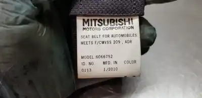 Автозапчастина б/у задній лівий ремін безпеки для mitsubishi outlander (cw0) motion 4wd посилання на oem iam 6066752  