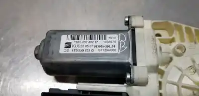 Peça sobressalente para automóvel em segunda mão motor elevador vidro dianteiro direito por seat leon (1p1) reference referências oem iam 1p0837402e  