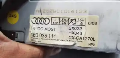 Автозапчастина б/у аудіо система / радіо cd для audi a8 (4e2) 4.2 quattro посилання на oem iam 4e0035111  