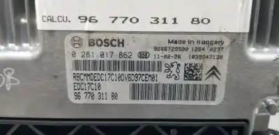 Second-hand car spare part ecu engine control for citroen c4 lim. exclusive oem iam references 9677031180  0281017862