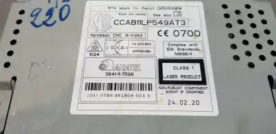 Peça sobressalente para automóvel em segunda mão sistema de áudio / rádio cd por land rover evoque dynamic referências oem iam lr040498 dh5218c815ae dh5218c815ac