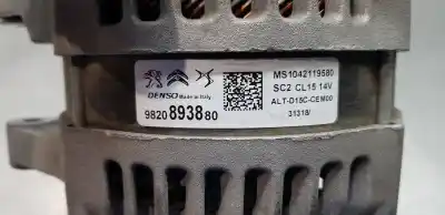 Second-hand car spare part alternator for peugeot 3008 active oem iam references 9820893880  