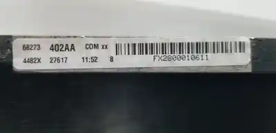 Pezzo di ricambio per auto di seconda mano condensatore / radiatore aria condizionata per jeep compass ii longitude 4x4 riferimenti oem iam 68273402aa  