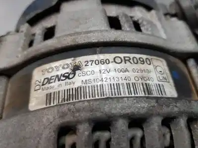 Peça sobressalente para automóvel em segunda mão alternador por toyota auris active referências oem iam 270600r090  ms1042113140