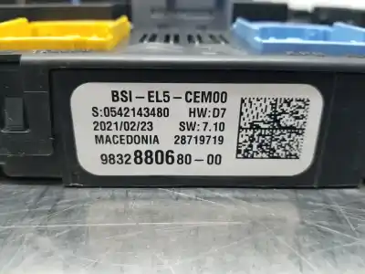 Peça sobressalente para automóvel em segunda mão caixa de fusíveis e relés por citroen ds 7 crossback bluehdi referências oem iam 9832880680  bsiel5