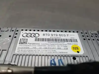 Second-hand car spare part multifunction display for audi a4 berlina (b8) premium oem iam references 8t0919603f  