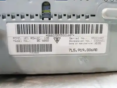 Second-hand car spare part multifunction display for porsche cayenne (typ 9pa) básico oem iam references 7l5919886ab  