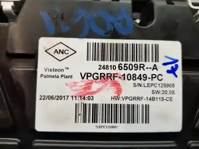 Peça sobressalente para automóvel em segunda mão quadrante por renault captur techno referências oem iam 248106509r  