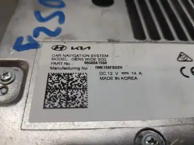 Second-hand car spare part gps navigation system for kia niro concept oem iam references 96560at550  