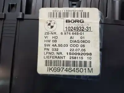 Peça sobressalente para automóvel em segunda mão quadrante por bmw serie 1 berlina (e81/e87) 116i referências oem iam 6974645  