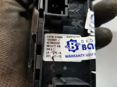 Second-hand car spare part left front power window switch for peugeot rifter acces oem iam references 96788264zd  