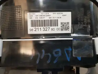 Peça sobressalente para automóvel em segunda mão quadrante por peugeot rifter acces referências oem iam 9821132780  