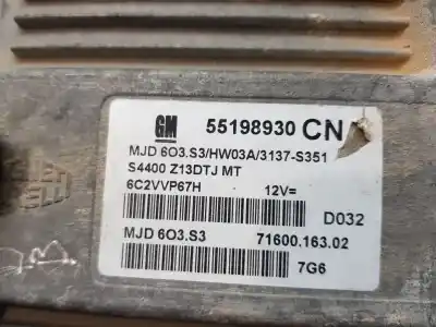 Second-hand car spare part ecu engine control for opel corsa d enjoy oem iam references 55198930  