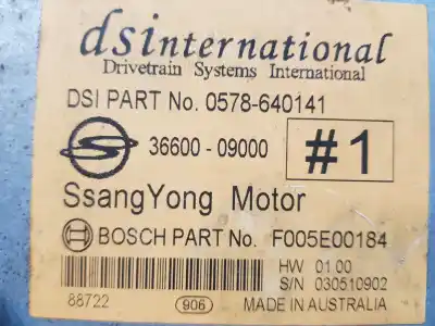 Автозапчастина б/у блок управління акпп для ssangyong actyon limited посилання на oem iam 3660009000  