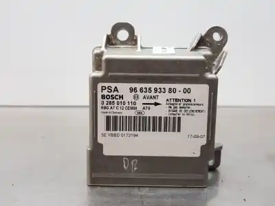 Автозапчасти б/у БЛОК УПРАВЛЕНИЯ ПОДУШКАМИ БЕЗОПАСНОСТИ за PEUGEOT 207  ссылки OEM IAM 9663593380  0285010110