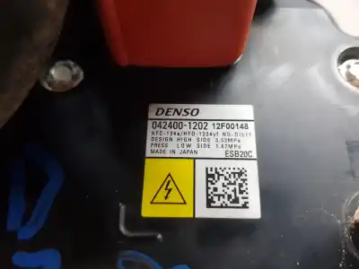 Peça sobressalente para automóvel em segunda mão compressor de ar condicionado a/a a/c por toyota corolla (e21) hev referências oem iam 0424001202  