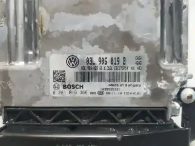 Second-hand car spare part ecu engine control for seat exeo berlina (3r2) reference oem iam references 03l906019b  0281016366