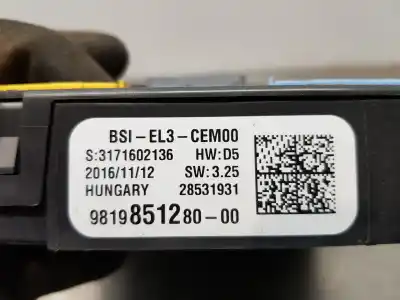 Автозапчасти б/у блок реле/предохранителей за peugeot 3008 allure ссылки oem iam 9819851280  