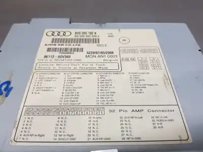 Автозапчастина б/у багатофункційний дисплей для audi a4 cabrio (8h) s line посилання на oem iam 8h0035192k  8h0035192