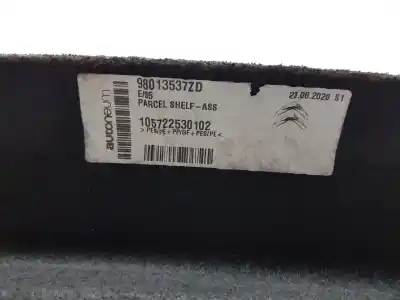 Second-hand car spare part parcel shelf for citroen c4 cactus shine oem iam references 98013537zd  