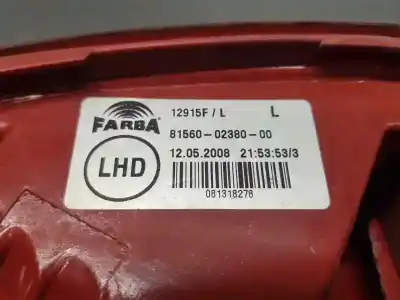 Second-hand car spare part left tailgate light for toyota auris active oem iam references 8156002380  8156002380