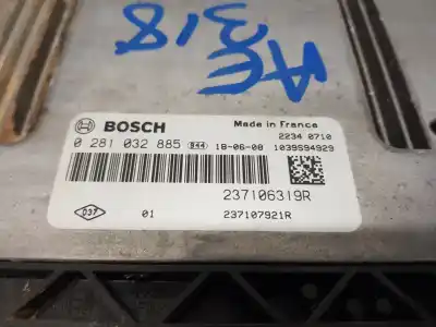 Pezzo di ricambio per auto di seconda mano centralina motore per renault kangoo combi riferimenti oem iam 237106319r  0281032885