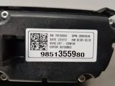 Автозапчастина б/у клімат-контроль для opel corsa f elegance посилання на oem iam 9851355980   Автозапчастина б/у клімат-контроль для opel corsa f elegance посилання на oem iam 9851355980