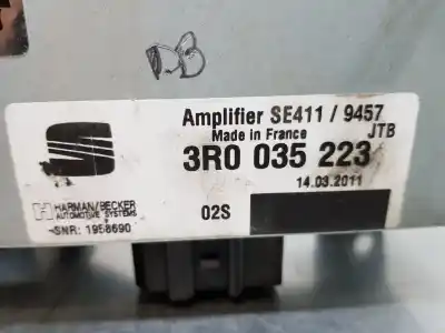 Peça sobressalente para automóvel em segunda mão amplificador de som por seat exeo berlina (3r2) reference referências oem iam 3r0035223  