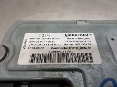 Second-hand car spare part electronic module for citroen ds 7 ds 7 crossback buehdi oem iam references 980209678004  9692146980