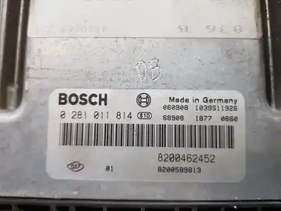 Second-hand car spare part ecu engine control for renault scenic ii authentique oem iam references 8200462452  0281011814