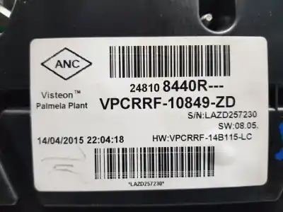 Peça sobressalente para automóvel em segunda mão quadrante por renault clio iv life referências oem iam 248108440r  