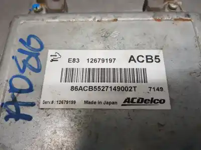 Peça sobressalente para automóvel em segunda mão centralina de motor uce por opel corsa e design line referências oem iam 12679199  12679197