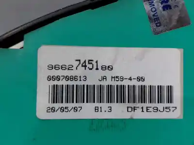 Peça sobressalente para automóvel em segunda mão quadrante por citroen berlingo standard referências oem iam 9662745180  