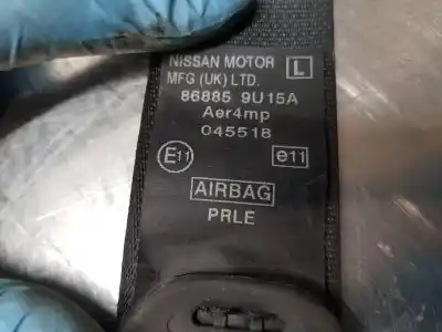 Pezzo di ricambio per auto di seconda mano cintura di sicurezza anteriore sinistra per nissan note (e11e) tekna premium riferimenti oem iam 868859u15a  