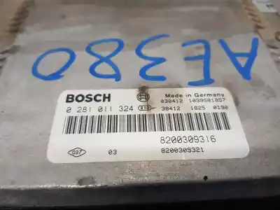 Second-hand car spare part ecu engine control for renault scenic rx4 (ja0) dynamique oem iam references 8200309316  0281011324