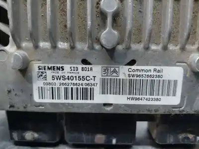 Second-hand car spare part ecu engine control for citroen berlingo standard oem iam references 9647423380  