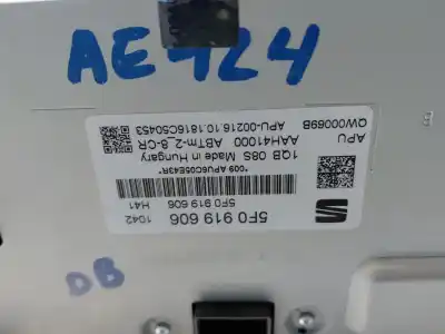 Peça sobressalente para automóvel em segunda mão display gps / multimídia por seat leon (5f1) style referências oem iam 5f0919606 5f0919606h41 5f09196061qb