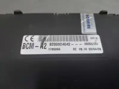 Second-hand car spare part comfort module for renault kangoo combi oem iam references 8200924042  