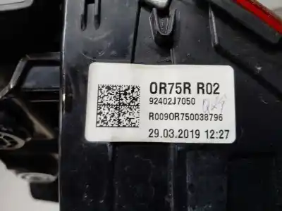 Second-hand car spare part right tailgate light for kia ceed drive oem iam references 92402j7050  