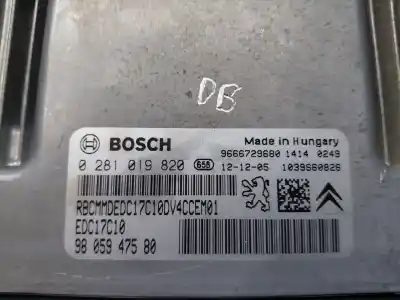 Second-hand car spare part ecu engine control for peugeot 208 acces oem iam references 0281019820  9805947580