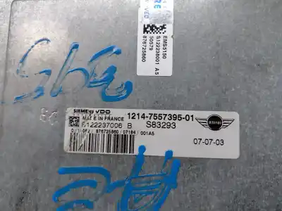 Second-hand car spare part ecu engine control for bmw mini cabrio (r52) one oem iam references 1214755739501  7557395