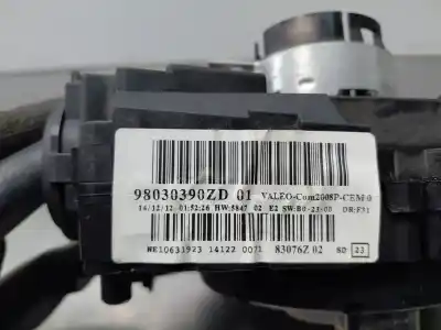 Second-hand car spare part multifunction switch for peugeot 208 acces oem iam references 98030390zd  98081767zd