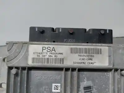 Second-hand car spare part ecu engine control for peugeot 1007 dolce oem iam references 9658738480  9649433980
