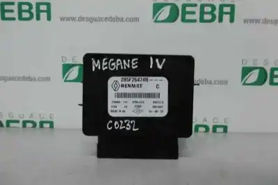 Second-hand car spare part electronic module for renault megane iv berlina 5p gt-line oem iam references 285f26474r  