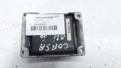 Автозапчастина б/у ебу контролер двигуна для opel corsa c (x01) 1.2 twinport (f08 f68) посилання на oem iam 0261206074 26sa7604 ecu-11
