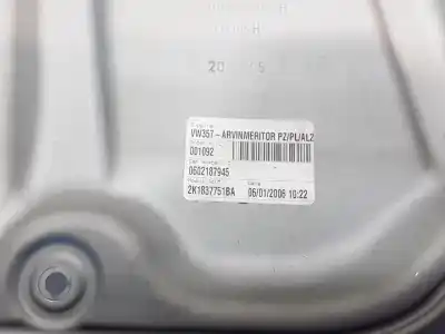 Автозапчастина б/у регулятор вікна передній лівий для volkswagen caddy ka/kb (2k) * посилання на oem iam 2k1837751ba 1k0959793g 