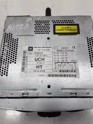 Автозапчастина б/у аудіо система / радіо cd для opel astra h (a04) 1.3 cdti (l48) посилання на oem iam 13289932  